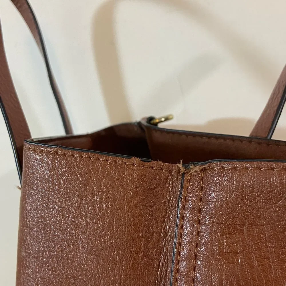 Steve Madden Embossed Brown Tote